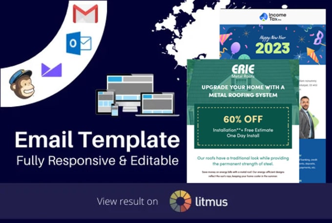 Gig Preview - Design an editable email template