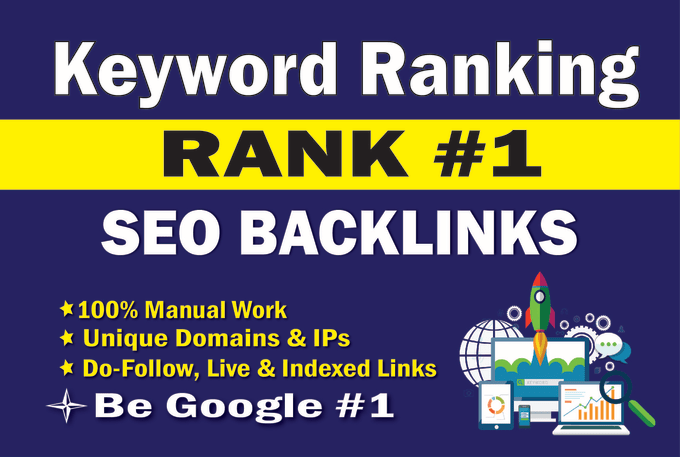 Gig Preview - Do referring domain SEO backlinks for keywords ranking