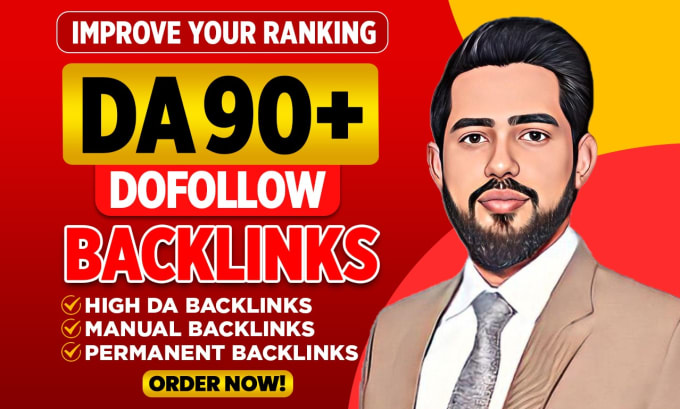 Gig Preview - Create high authority da 90 plus SEO dofollow backlinks for google ranking