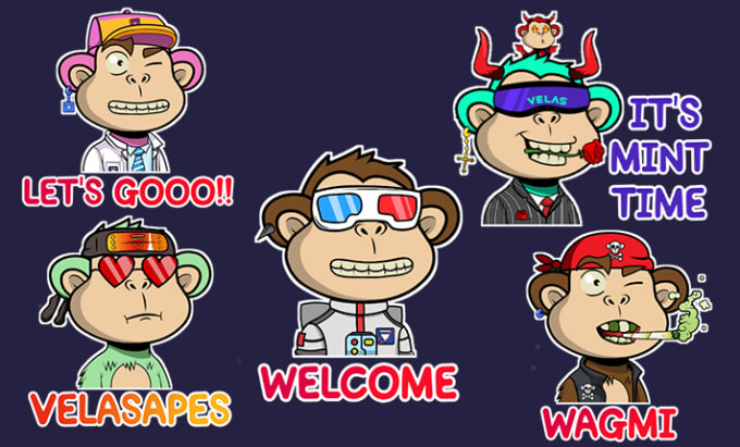 Gig Preview - Do  telegram chat stickers, telegram stickers package, crypto stickers