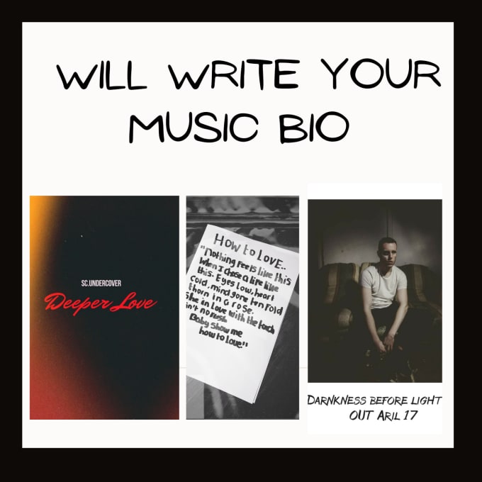 Gig Preview - Write your music artist bio