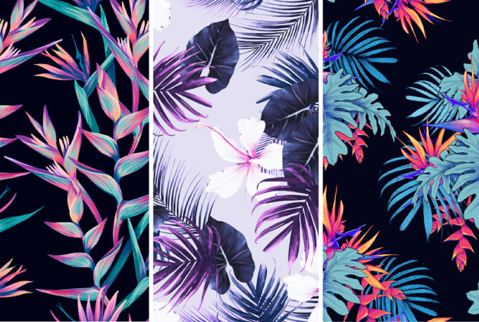 Bestseller - create seamless patterns of floral and tropical designs