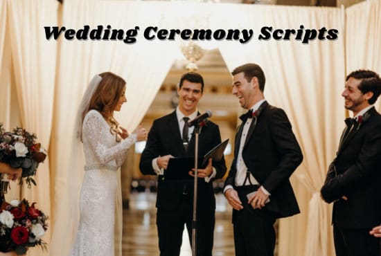 Gig Preview - Write a wedding ceremony script for an officiant or engaged couple