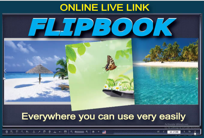 Gig Preview - Convert pdf, doc, xlc, ppt to a digital 3d flipbook or ebook with live URL