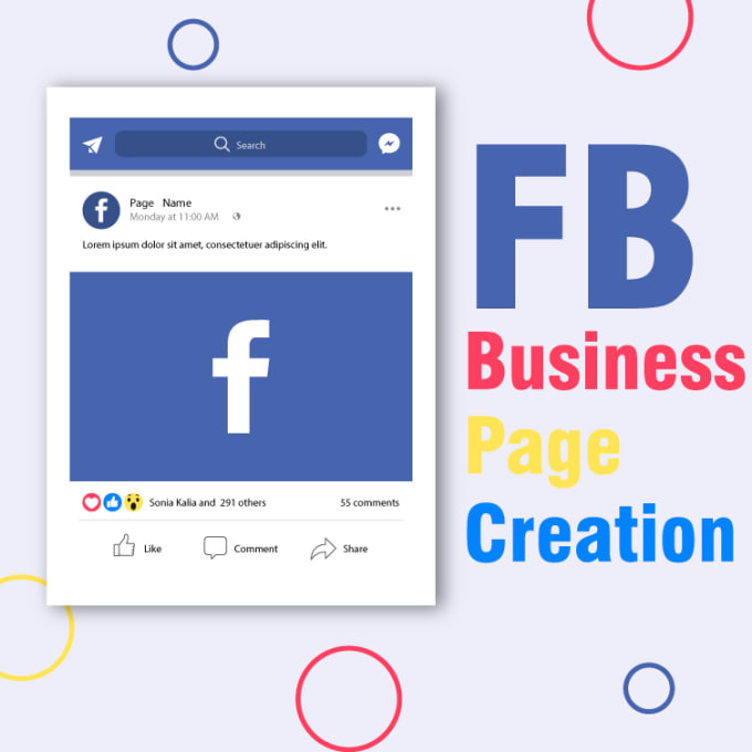 Gig Preview - Create facebook business or fan page