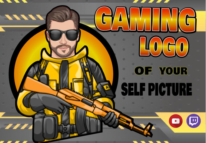 Gig Preview - Design gaming, esport, youtube, twitch logo of your picture