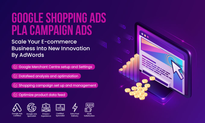 Gig Preview - Do google ads ppc shopping campaign setup and management