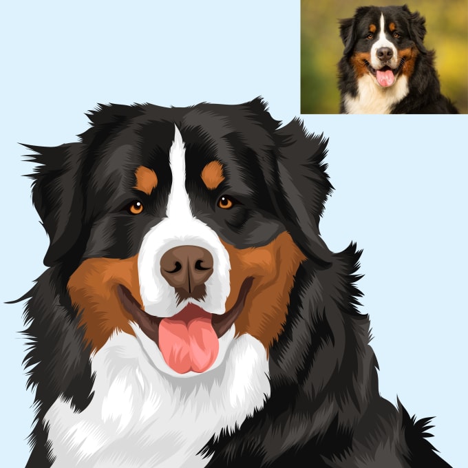 Gig Preview - Present to you pet portrait in a cartoon version within 24 hours only