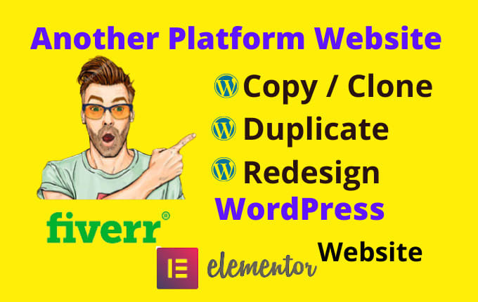 Gig Preview - Copy, clone redesign, duplicate website  using elementor pro