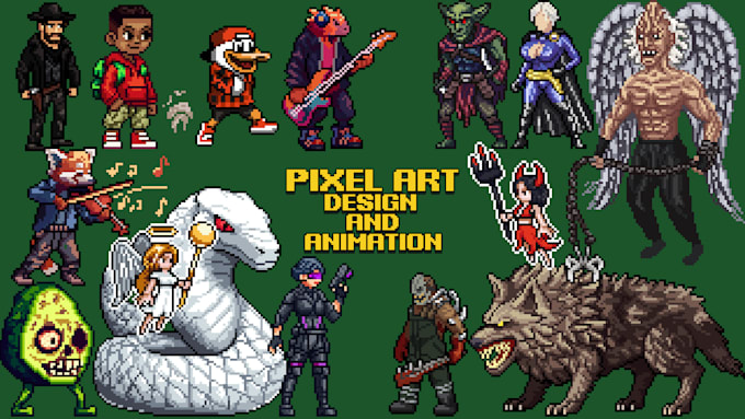 Bestseller - create pixel art characters and animations for you