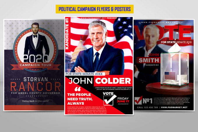 Gig Preview - Do political flyer, election campaign flyer, flyer design