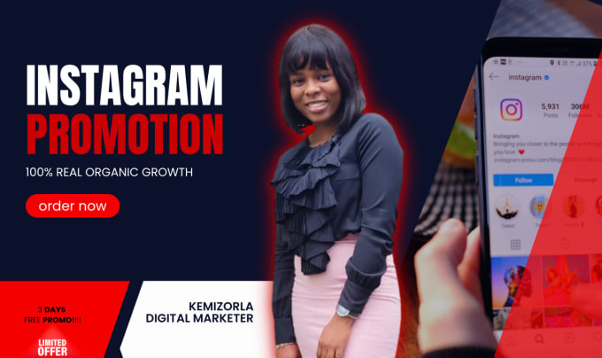 Gig Preview - Promote and grow your instagram page organically