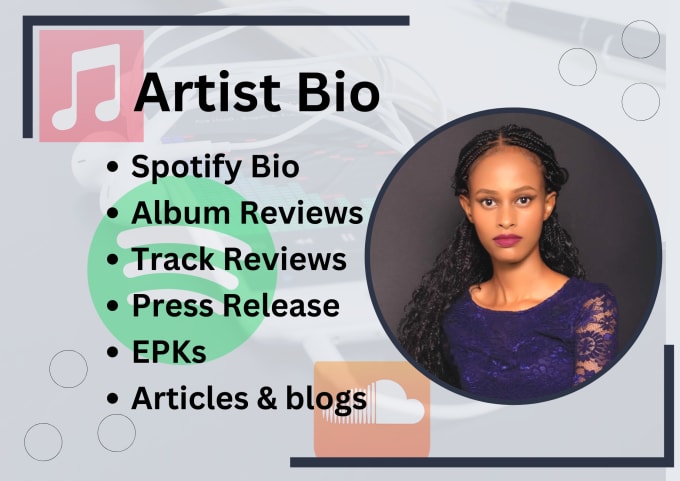 Gig Preview - Write your artist bio, track, album review, or music blogs and articles