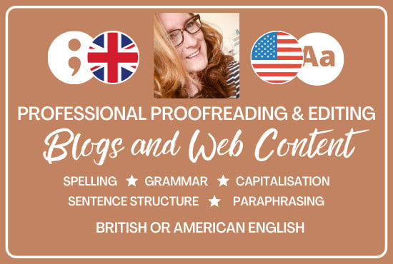 Gig Preview - Proofread, edit, spell and grammar check your blog post