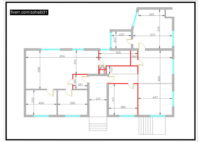 Gig Preview - Redraw any floor plan