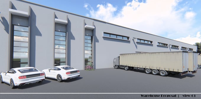 Gig Preview - Do warehouse exterior deisgn and modeling and rendering