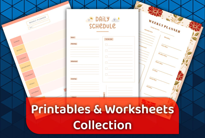 Gig Preview - Send you a collection of 200 worksheets and printables