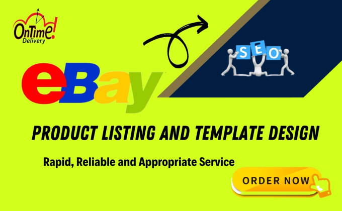 Gig Preview - Do ebay product listing, ebay SEO listing with HTML template