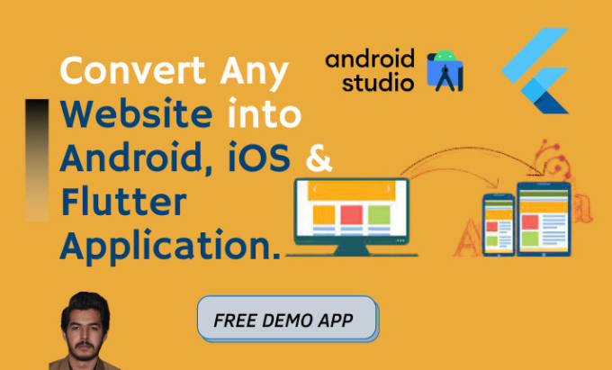 Gig Preview - Convert website to android app and ios app using webview