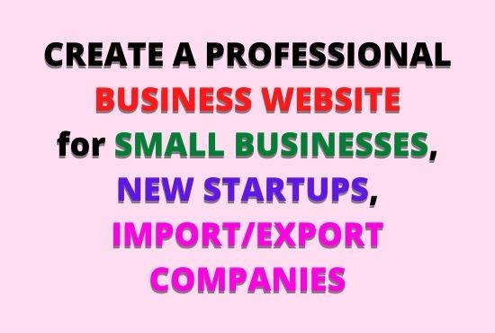 Gig Preview - Make nice corporate business website b2b import export ecommerce startup company