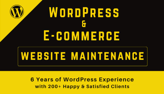 Gig Preview - Do wordpress website maintenance or ecommerce website maintenance