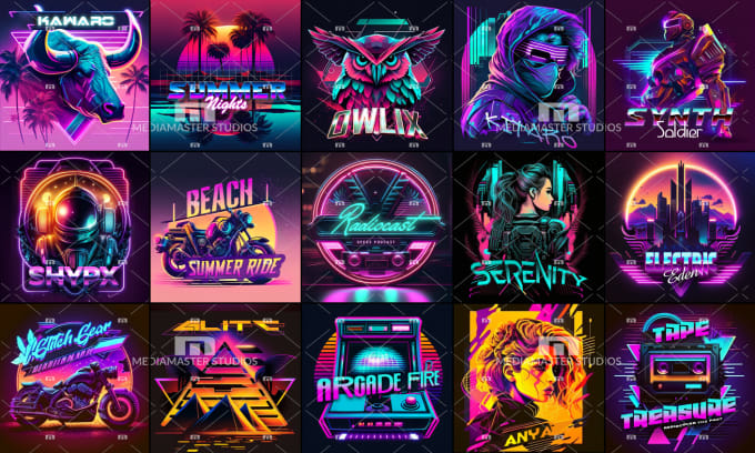 Gig Preview - Create a retro 80s retrowave vaporwave logo