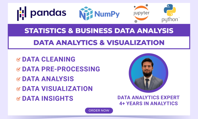 Gig Preview - Do statistical data analysis and financial analysis by r, python, power bi