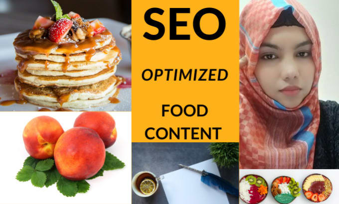 Bestseller - write SEO optimized, plagiarism free food content for your blog