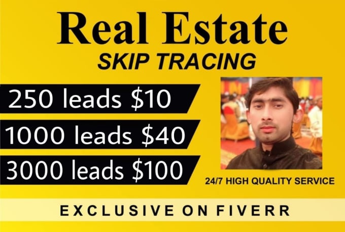 Gig Preview - Do real estate bulk skip tracing