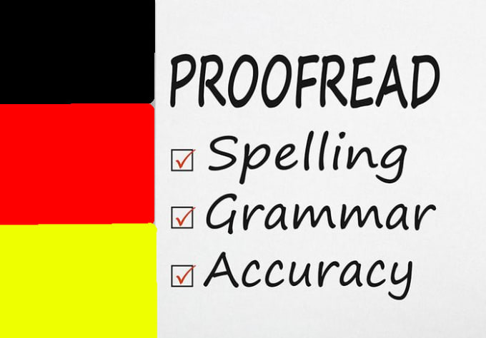 Gig Preview - Proofread your german text of any topic in under 24 hours