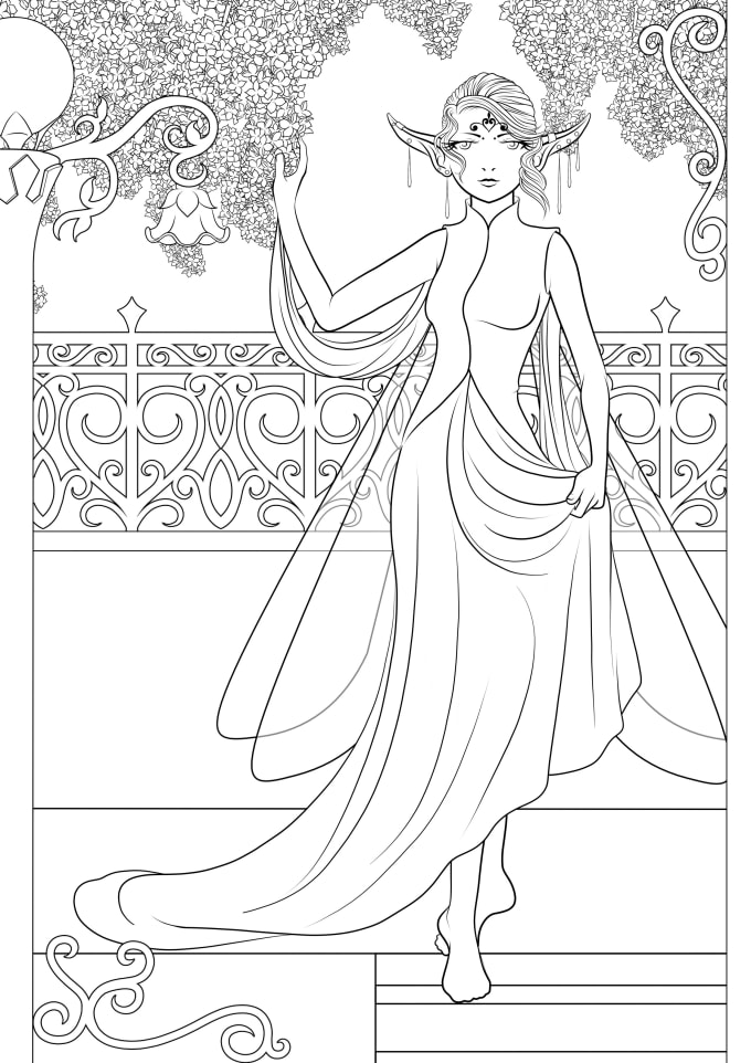 Bestseller - draw an anime style coloring page