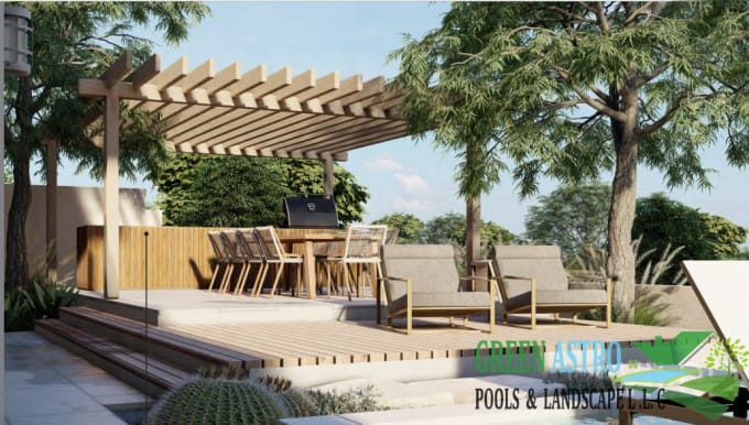 Gig Preview - Landscape design, visualization,modern,backyard, front yard,