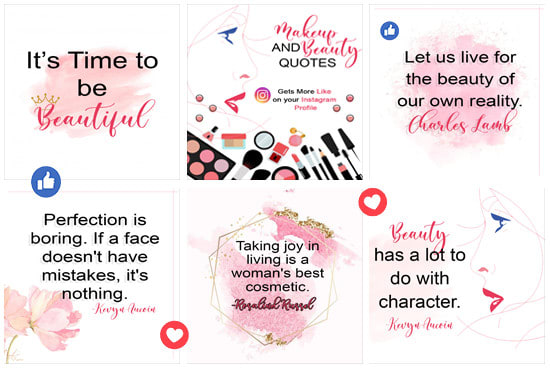 Gig Preview - Design inspirational,motivational,love,beauty quotes for instagram with logo