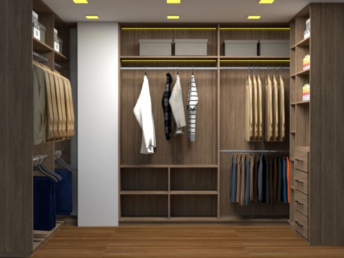 Gig Preview - Design your walk in closet or wardrobe closet