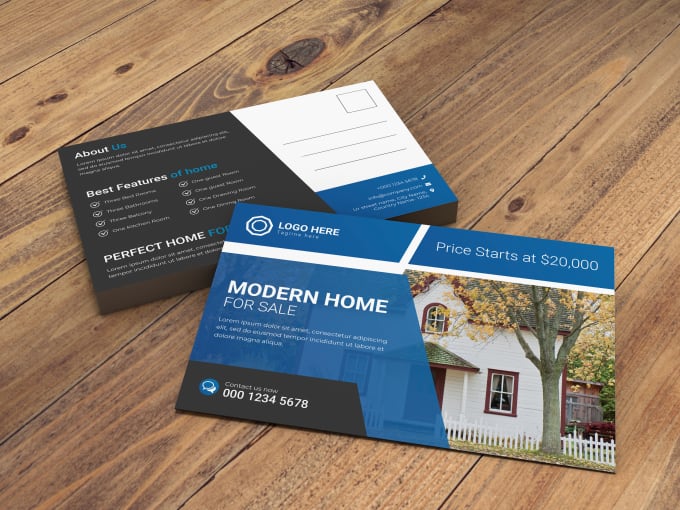 Gig Preview - Design business,  corporate, real estate, direct mail eddm postcard