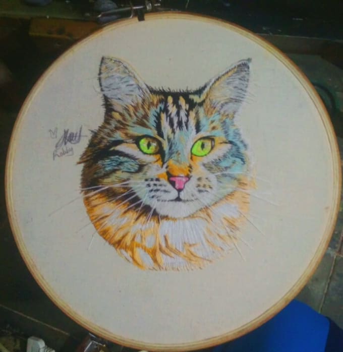 Gig Preview - Make beauty video of hand embroidery process for your favorit pet