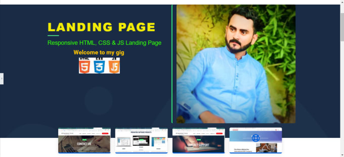 Gig Preview - Create a responsive HTML, CSS landing page