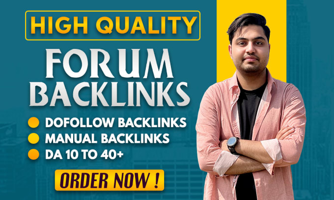 Gig Preview - Do high da90 forum posting high quality dofollow seo backlinks