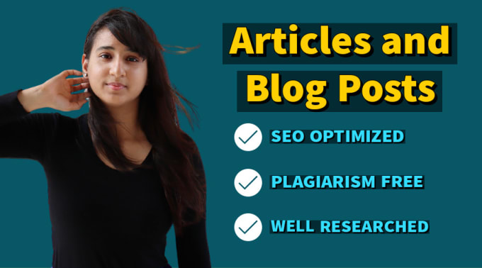 Gig Preview - Write SEO articles, blog posts, and social media content