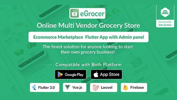 Gig Preview - Configure and install egrocer flutter full app