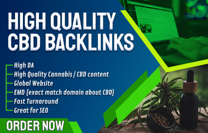 Gig Preview - Build cbd guest post links, cbd seo backlinks, marketing and promotion