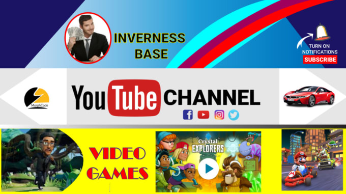 Gig Preview - Design attractive youtube channel art, banner