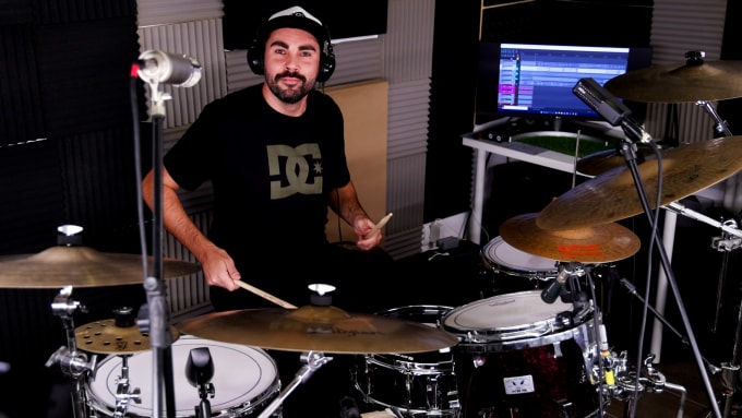 Gig Preview - Be your professional drummer for acoustic drum recording