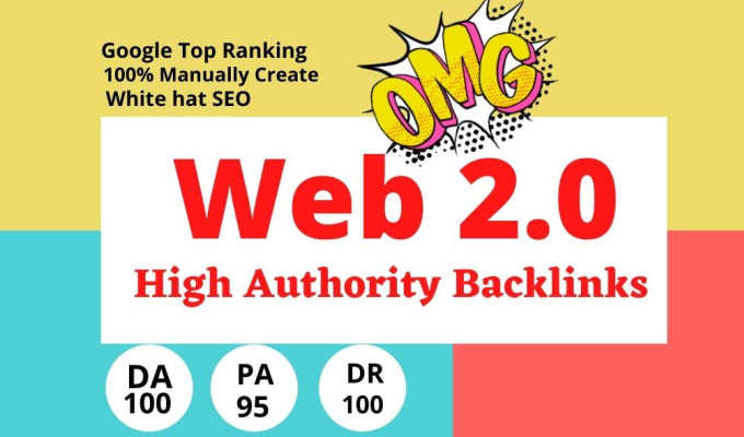 Gig Preview - Build 40 high authority SEO web 2 0 backlinks