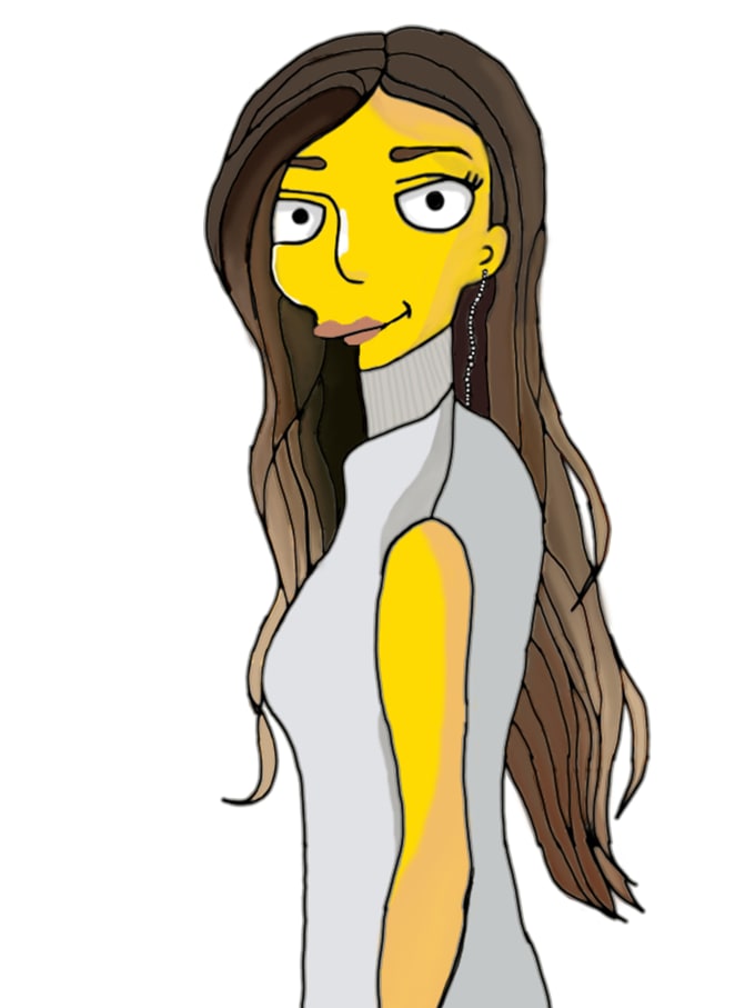 Gig Preview - Design awesome simpsonized portrait of your images