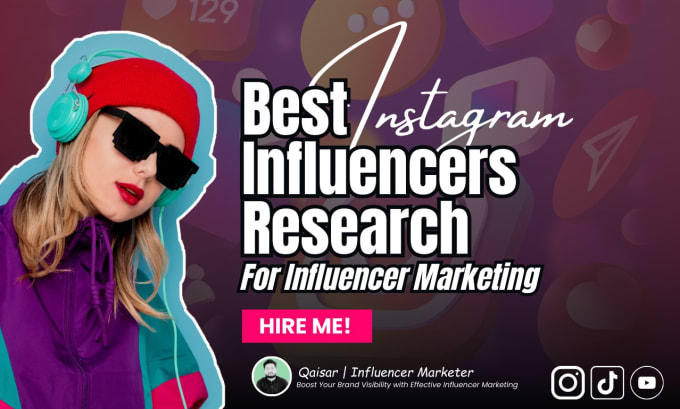 Gig Preview - Find instagram influencers for your brand