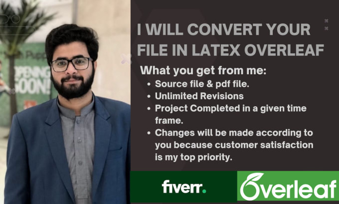 Gig Preview - Convert any kind of files into latex overleaf