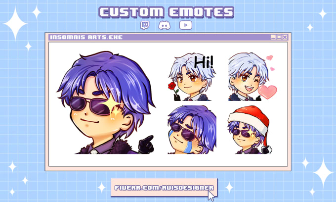 Bestseller - make highquality custom emotes for twitch, discord,tik tok