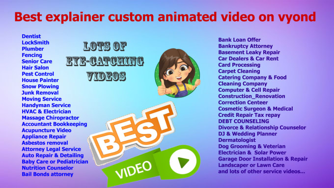 Gig Preview - Create 2d animation video or 2d animated explainer video