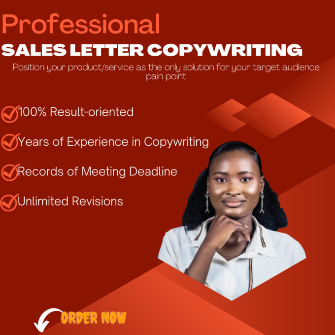 Gig Preview - Write catchy sales copywriting for your sales letter